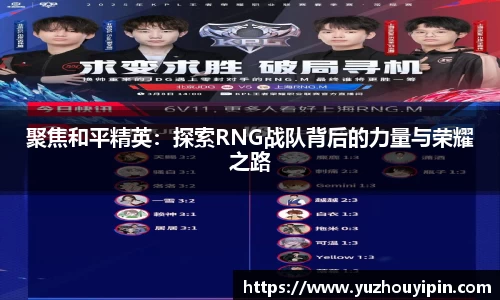 聚焦和平精英：探索RNG战队背后的力量与荣耀之路
